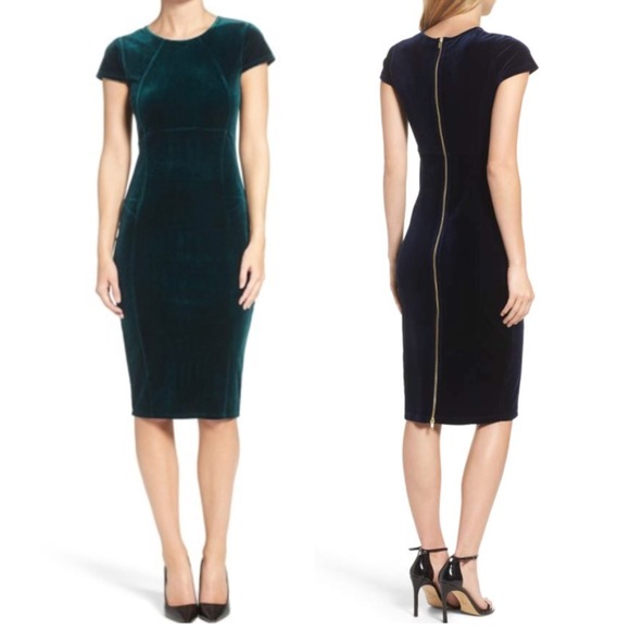 green velvet dress nordstrom